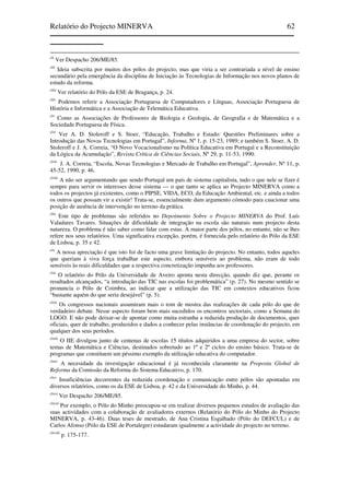 Relatório do Projecto Minerva