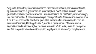 Relatório 123 e lácteos   emef luiz david sobrinho