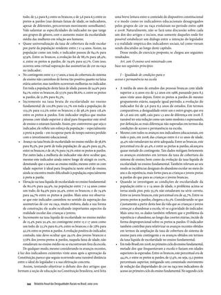 Relatório Anual das Desigualdades Raciais no Brasil; 2009-2010