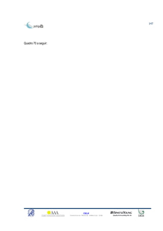 147




Quadro 70 a seguir:




                                    CELP
                      Consultoria Técnica Comercial Ltda
 