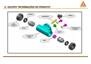 CAPA PROTETORA GAXETA PISTÃO CILINDRO DE RODA SANGRADOR TAMPÃO TAMPÃO MOLA NÃO ESTÃO NO PROJETO  6 - ESCOPO *INFORMAÇÕES DO PRODUTO* 