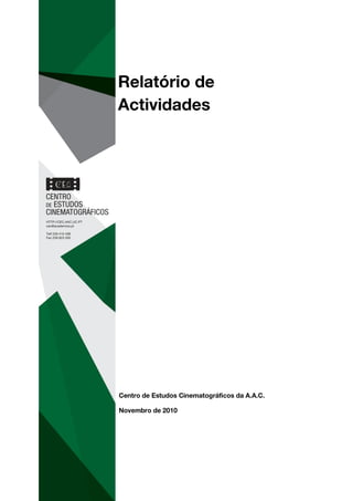 Relatório actividades  cec 2010