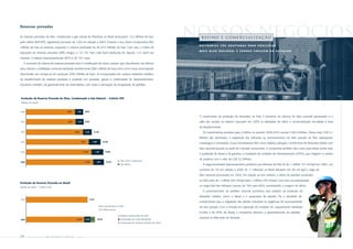 Reservas provadas

As reservas provadas de óleo, condensado e gás natural da Petrobras no Brasil alcançaram 13,2 bilhões de boe,
pelo critério ANP/SPE, registrando aumento de 1,6% em relação a 2004. Durante o ano, foram incorporados 882
                                                                                                                                                 Nossos negócios
                                                                                                                                                   REFINO e COMERCIALIZAÇÃO

                                                                                                                                                  R E F I N A R I A S S Ã O A D A P TA D A S PA R A P R O C E S S A R
milhões de boe às reservas, enquanto o volume produzido foi de 673 milhões de boe. Com isso, o índice de
                                                                                                                                                  MAIS ÓLEO NACIONAL E VENDAS CRESCEM NO EXTERIOR
reposição de reservas provadas (IRR) chegou a 131,1%. Para cada barril produzido foi reposto 1,31 barril nas
reservas. A relação reserva/produção (R/P) é de 19,7 anos.
   O aumento do volume de reservas provadas teve a contribuição de novos campos que, descobertos nos últimos
anos, tiveram a viabilidade comercial declarada recentemente (580 milhões de boe), bem como novas acumulações
descobertas nos campos já em produção (300 milhões de boe). As incorporações em campos existentes resultam
da transformação de reservas prováveis e possíveis em provadas, graças à continuidade do desenvolvimento.
Decorrem, também, do gerenciamento de reservatórios, com vistas à otimização da recuperação de petróleo.



Evolução da Reserva Provada de Óleo, Condensado e Gás Natural – Critério SPE
(bilhão de boed)



2000                                   8,29    1,36      9,65

                                                                                                                                                  O crescimento da produção de derivados no País, o aumento do volume de óleo nacional processado e o
2001                                   8,32     1,35         9,67                                                                                 salto das vendas no exterior marcaram em 2005 as atividades de refino e comercialização vinculadas à área
                                                                                                                                                  de Abastecimento.
2002                                          9,56           1,45       11,01                                                                       Os investimentos previstos para o Refino no período 2006-2010 somam US$ 8 bilhões. Desse total, US$ 3,1
                                                                                                                                                  bilhões são destinados à adaptação das refinarias ao processamento do óleo pesado do País (adequação
2003                                                  10,6             1,99          12,59
                                                                                                                                                  metalúrgica e conversão). Esses investimentos têm como objetivo adequar o rendimento de derivados obtido com
                                                                                                                                                  óleo nacional pesado ao perfil do mercado consumidor. A companhia também deu curso, para elevar ainda mais
2004                                                   11,05                1,97       13,02
                                                                                                                                                  a qualidade do diesel e da gasolina, à instalação de unidades de hidrotatamento (HDTs), que integram a carteira
                                                                                                                                                  de projetos com o valor de US$ 3,2 bilhões.
                                                                                                     Óleo, LGN e condensado
2005                                                     11,36                1,87     13,23
                                                                                                     Gás natural                                    A carga processada (processamento primário) nas refinarias do País foi de 1 milhão 727 mil bpd em 2005, um
                                                                                                                                                  aumento de 1% em relação a 2004. As 11 refinarias no Brasil elevaram em 84 mil bpd a carga de
                                                                                                                                                  óleo nacional processada em 2005. Em relação ao ano anterior, o refino de petróleo produzido
                                                                                                                                                  no País subiu de 1 milhão 292 mil bpd para 1 milhão 376 mil bpd. Com isso, sua participação
Evolução da Reserva Provada no Brasil
(bilhão de boed – Critério SPE)
                                                                                                                                                  na carga total das refinarias cresceu de 76% para 80%, aumentando a margem do refino.
                                                                                                                                                    O processamento do petróleo nacional aumentou sem prejuízo da produção de
                                                                                                                                                  derivados médios, como o diesel e o querosene de aviação. Foi o resultado de
2004                                                                13,02
                                                                                                                                                  investimentos para a adaptação das plantas industriais às exigências de processamento
                                                                                Volume produzido em 2005:                                         do óleo pesado. Com a entrada em operação de unidades de coqueamento retardado
                                                                                0,67 bilhão de boe
                                                                                                                                                  (UCRs) e de HDTs de diesel, a companhia otimizou o aproveitamento do petróleo
                                                                                                     Reserva remanescente de 2004
                                                                                                                                                  nacional na fabricação do derivado.
2005                                           12,35         0,58     0,3     13,23                  Incorporação de novas descobertas
                                                                                                     Incorporação em campos existentes em 2004




28     PETR OBRA S       Rel atório   Anual    2005
 