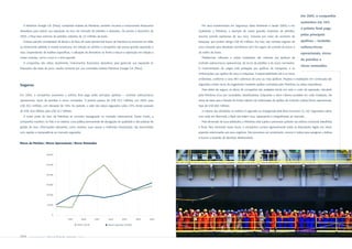 Em 2005, a companhia
                                                                                                                                                                                                                   aumentou em 16%
  A Petrobras Energía S.A. (Pesa), controlada indireta da Petrobras, também recorreu a instrumentos financeiros             Por seus investimentos em Segurança, Meio Ambiente e Saúde (SMS) e em
                                                                                                                                                                                                                   o prêmio final pago
derivativos para reduzir sua exposição ao risco de mercado de petróleo e derivados. De janeiro a dezembro de              Qualidade, a Petrobras, a exemplo de outras grandes empresas de petróleo,
                                                                                                                                                                                                                   pelas principais
2005, a Pesa teve volumes de petróleo cobertos de 7,3 milhões de barris.                                                  assume parcela expressiva de seu risco, inclusive por meio do aumento de
  Embora parcela considerável da dívida e do fluxo de caixa operacional futuro da Petrobras se encontre em dólar          franquias, que podem atingir US$ 40 milhões. Por isso, não contrata seguros de           apólices – incêndio
ou fortemente atrelada à moeda americana, em relação ao câmbio a companhia não possui grande exposição a                  lucro cessante para atividades domésticas nem faz seguro de controle de poços e          vultoso/riscos
risco. Dependendo de análises específicas, a utilização de derivativos se limita a reduzir a exposição em relação a       da malha de dutos.                                                                       operacionais, riscos
outras moedas, como o euro e o iene japonês.                                                                                Plataformas, refinarias e outras instalações são cobertas por apólices de
                                                                                                                                                                                                                   de petróleo e
  A companhia não utiliza, atualmente, instrumentos financeiros derivativos para gerenciar sua exposição às               incêndio vultoso/riscos operacionais, de riscos de petróleo e de riscos nomeados.
                                                                                                                                                                                                                   riscos nomeados.
flutuações das taxas de juros, usados somente por sua controlada indireta Petrobras Energía S.A. (Pesa).                  A movimentação de cargas está protegida por apólices de transporte, e as
                                                                                                                          embarcações, por apólice de casco e máquinas. A responsabilidade civil e os riscos
                                                                                                                          ambientais, conforme o caso, têm cobertura de uma ou mais apólices. Projetos e instalações em construção são

Seguros                                                                                                                   segurados contra riscos de engenharia mediante apólice contratada pela Petrobras ou pelas empreiteiras.
                                                                                                                            Para efeito de seguro, os ativos da companhia são avaliados tendo em vista o custo de reposição, calculado
Em 2005, a companhia aumentou o prêmio final pago pelas principais apólices – incêndio vultoso/riscos                     pela Petrobras e/ou por sociedades classificadoras. Estipulado o dano máximo provável em cada instalação, ele
operacionais, riscos de petróleo e riscos nomeados. O prêmio passou de US$ 25,2 milhões, em 2004, para                    serve de base para a fixação do limite máximo de indenização da apólice de incêndio vultoso/riscos operacionais,
US$ 29,3 milhões, com elevação de 16%. No período, o valor dos ativos segurados subiu 23%, tendo passado                  hoje de US$ 600 milhões.
de US$ 26,6 bilhões para US$ 32,7 bilhões.                                                                                  A maioria das atividades no exterior é segurada ou ressegurada pela Bear Insurance Co. Ltd. Seguradora cativa,
  A maior parte do risco da Petrobras se encontra ressegurada no mercado internacional. Desse modo, a                     com sede em Bermuda, a Bear não retém risco, repassando-o integralmente ao mercado.
companhia mantém, no País e no exterior, uma política permanente de divulgação da qualidade e das práticas de               Pela dimensão de suas atividades, a Petrobras está sujeita a processos judiciais nas esferas comercial, trabalhista
gestão de risco. Informações relevantes, como sinistros, suas causas e melhorias introduzidas, são transmitidas           e fiscal. Para minimizar esses riscos, a companhia cumpre rigorosamente todas as disposições legais nos vários
com rapidez e transparência ao mercado segurador.                                                                         aspectos relacionados aos seus negócios. Nos processos em andamento, recorre à Justiça para assegurar a defesa
                                                                                                                          e buscar a reversão de decisões desfavoráveis.
Riscos de Petróleo | Riscos Operacionais | Riscos Nomeados



                      60.000



                      50.000



                      40.000



                      30.000



                      20.000



                      10.000



                           0

                                        1999        2000           2001          2002          2003         2004   2005

                                                 Prêmio US$ M                    Valores segurados US$ MM
                                                    Prêmio US$ M          Valores segurados US$ MM



104    PETR OBRA S     Rel atório       Anual     2005
 