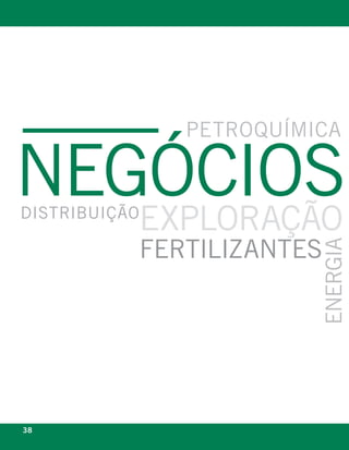 petroquímica

negócios
   exploração
Distribuição

               fertilizantes


                              energia



38                         eixo
 