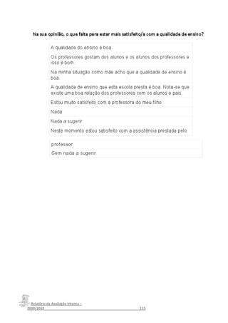 Relatório da Avaliação Interna –
2009/2010__________________________________________________115
 
