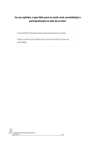 Relatório da Avaliação Interna –
2009/2010__________________________________________________141
 