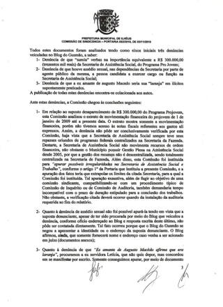 Relatório comissão sas