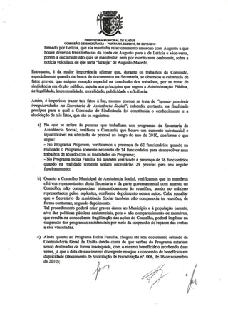 Relatório comissão sas