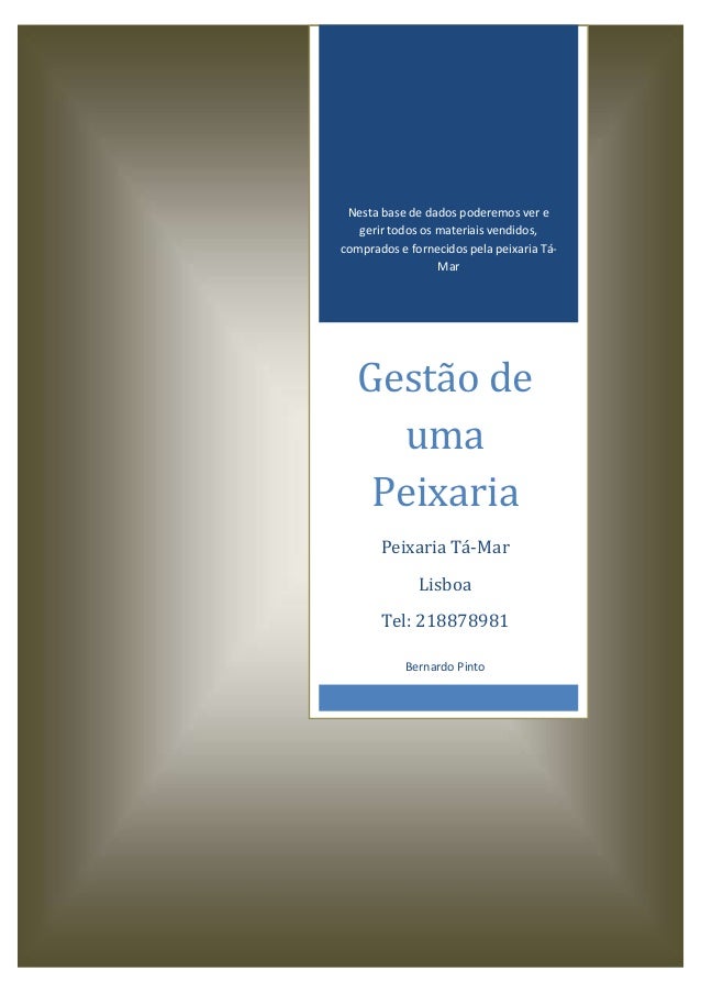 Relatorio bases de dados