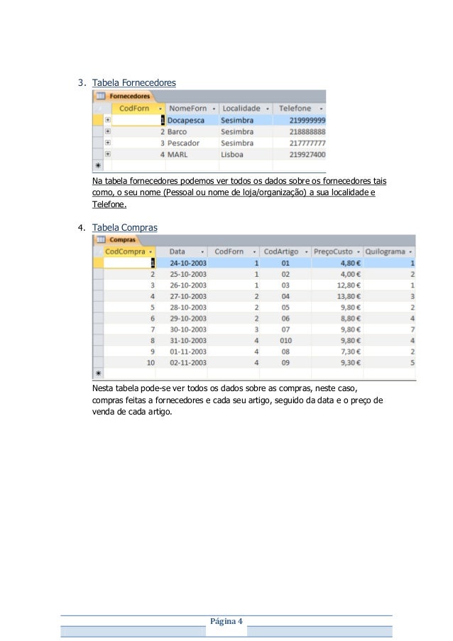 Relatorio bases de dados