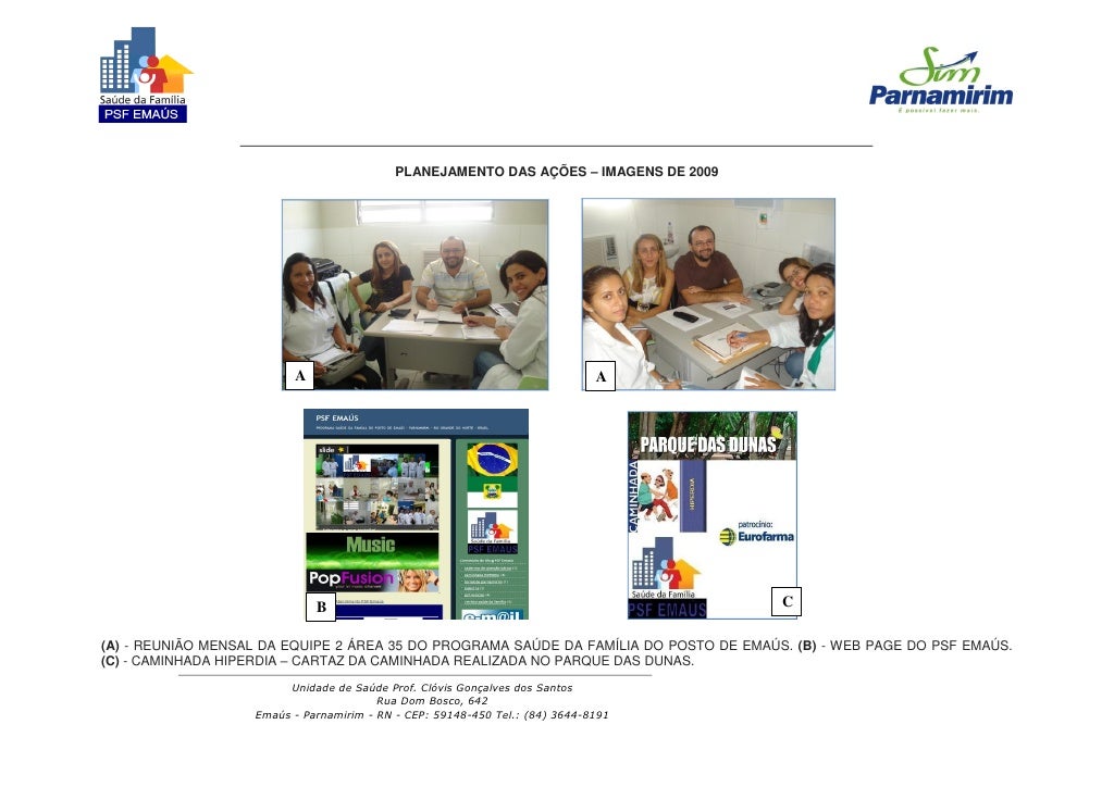 Relat rio Das Atividades PSF Ema s