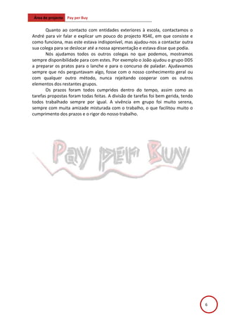 Relatório de actividades 3º período