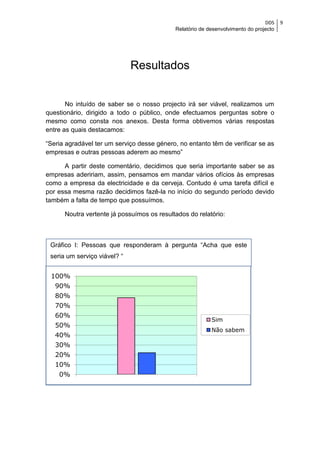 Relatório de desenvolvimento do projecto