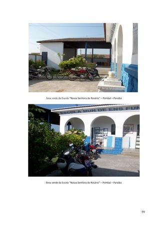 59
Área verde da Escola “Nossa Senhora do Rosário” – Pombal – Paraíba
Área verde da Escola “Nossa Senhora do Rosário” – Pombal – Paraíba
 