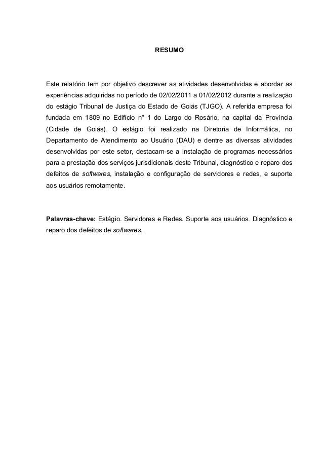 Como fazer conclusão de relatorio de estagio Como fazer conclusão de relatorio de estagio