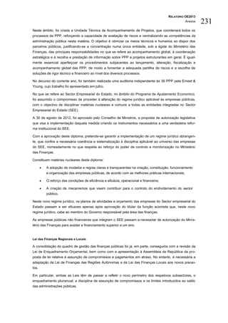 Relatório do orçamento do estado de 2013
