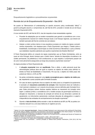Relatório do orçamento do estado de 2013