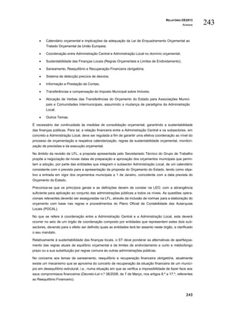 Relatório do orçamento do estado de 2013