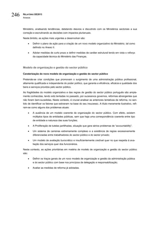 Relatório do orçamento do estado de 2013