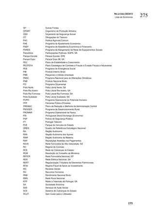Relatório do orçamento do estado de 2013