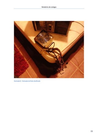 Relatório de estágio
15
Ilustração 8 - Remoção da fonte danificada
 