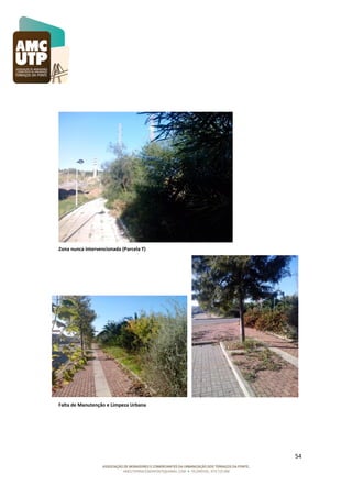 Zona nunca intervencionada (Parcela T)

Falta de Manutenção e Limpeza Urbana

54

 