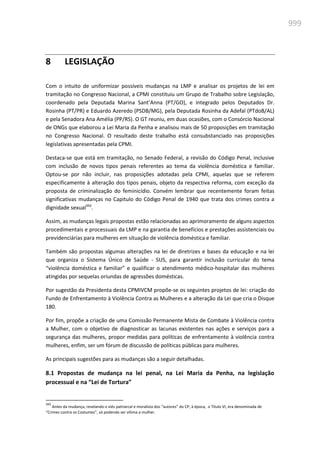Relatório  final da cpmi da violência contra a mulher