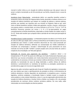 Relatório  final da cpmi da violência contra a mulher