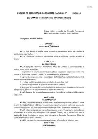 Relatório  final da cpmi da violência contra a mulher