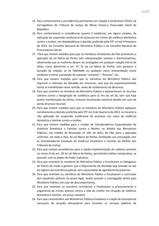 Relatório  final da cpmi da violência contra a mulher