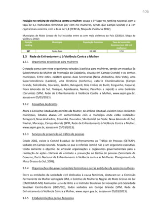 Relatório  final da cpmi da violência contra a mulher