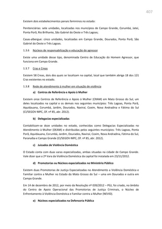 Relatório  final da cpmi da violência contra a mulher