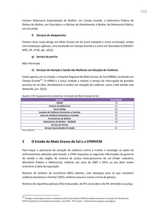 Relatório  final da cpmi da violência contra a mulher