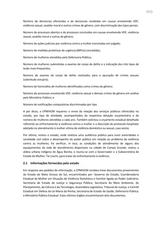 Relatório  final da cpmi da violência contra a mulher