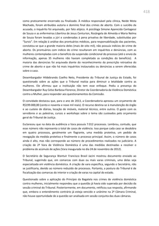 Relatório  final da cpmi da violência contra a mulher