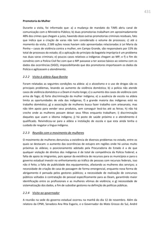 Relatório  final da cpmi da violência contra a mulher