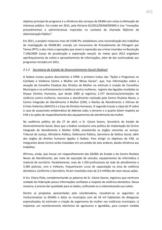 Relatório  final da cpmi da violência contra a mulher