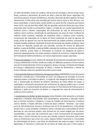 Relatório  final da cpmi da violência contra a mulher