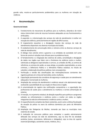 Relatório  final da cpmi da violência contra a mulher