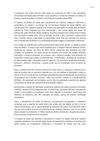 Relatório  final da cpmi da violência contra a mulher