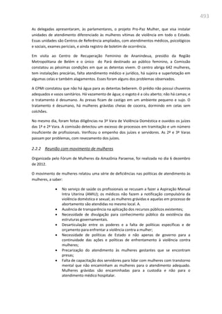 Relatório  final da cpmi da violência contra a mulher