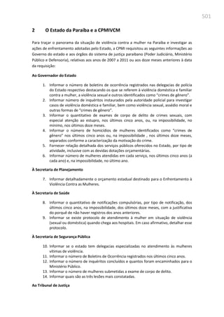 Relatório  final da cpmi da violência contra a mulher