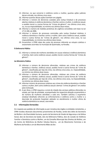 Relatório  final da cpmi da violência contra a mulher