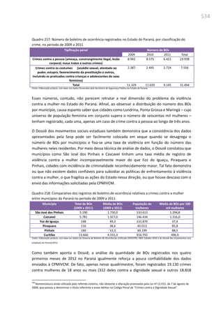 Relatório  final da cpmi da violência contra a mulher
