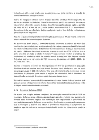 Relatório  final da cpmi da violência contra a mulher