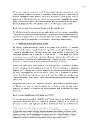 Relatório  final da cpmi da violência contra a mulher
