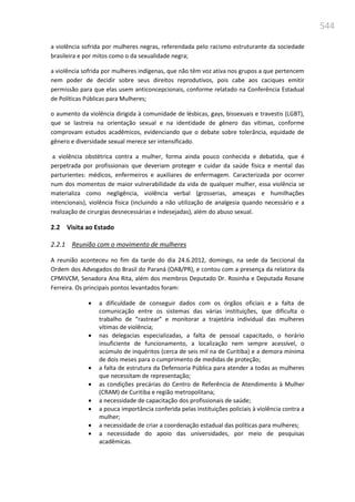 Relatório  final da cpmi da violência contra a mulher