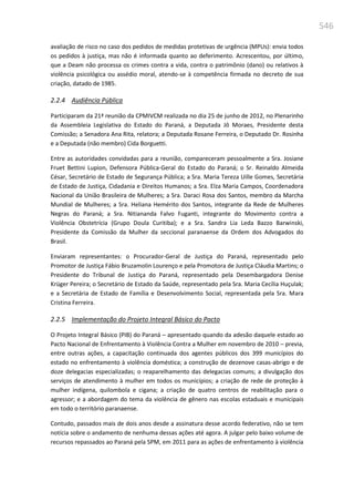 Relatório  final da cpmi da violência contra a mulher
