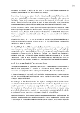 Relatório  final da cpmi da violência contra a mulher